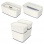 Úložný box vekom Leitz MyBox WOW - plastový, veľkosť S, biely/sivý