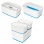 Úložný box vekom Leitz MyBox WOW - plastový, veľkosť S, biely/modrý