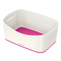 Stolný box Leitz MyBox WOW - plastový, biely/ružový
