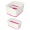 Organizér Leitz MyBox WOW - plastový, biely/ružový