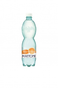 Ochutená minerálna voda Mattoni - pomaranč, 12x 0,5 l, perlivá