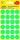 Samolepiace guľaté etikety Avery Zweckform - zelená, priemer 18 mm, 96 ks