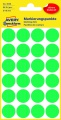 Samolepiace guľaté etikety Avery Zweckform - zelená, priemer 18 mm, 96 ks