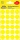 Samolepiace guľaté etikety Avery Zweckform - žltá, priemer 18 cm, 96 ks