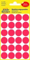 Samolepiace guľaté etikety Avery Zweckform - červená, priemer 18 mm, 96 ks