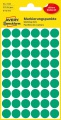 Samolepiace guľaté etikety Avery Zweckform - zelená, priemer 12 mm, 270 ks