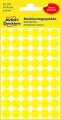 Samolepiace guľaté etikety Avery Zweckform - žltá, priemer 12 mm, 270 ks