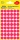 Samolepiace guľaté etikety Avery Zweckform - červená, priemer 12 mm, 270 ks