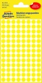 Samolepiace guľaté etikety Avery Zweckform - žltá, priemer 8 mm, 416 ks