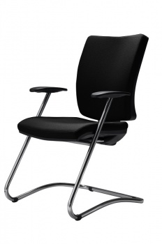 Konferenčná stolička Galia Meeting, čierna