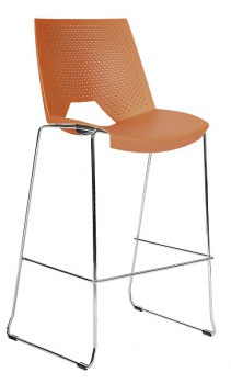 Barová stolička Strike Bar, oranžová