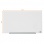 Sklenená tabuľa Nobo s lištou, 98x38 cm, biela