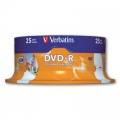 DVD-R Verbatim Printable - potlačiteľné, cake box, 25 ks