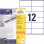 Etikety univerzálne 105x48mm Avery A4 100 hárkov 