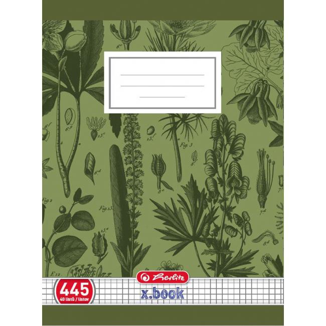 Zošit Herlitz 445, A4, štvorčekový, 70g/m2