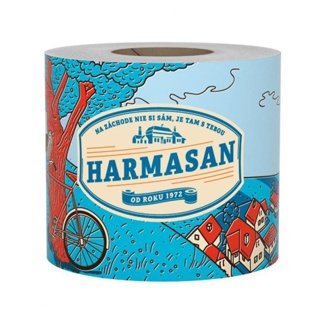 harmony Toaletný papier 1-vrstvový HARMASAN farba prírodná 50 m
