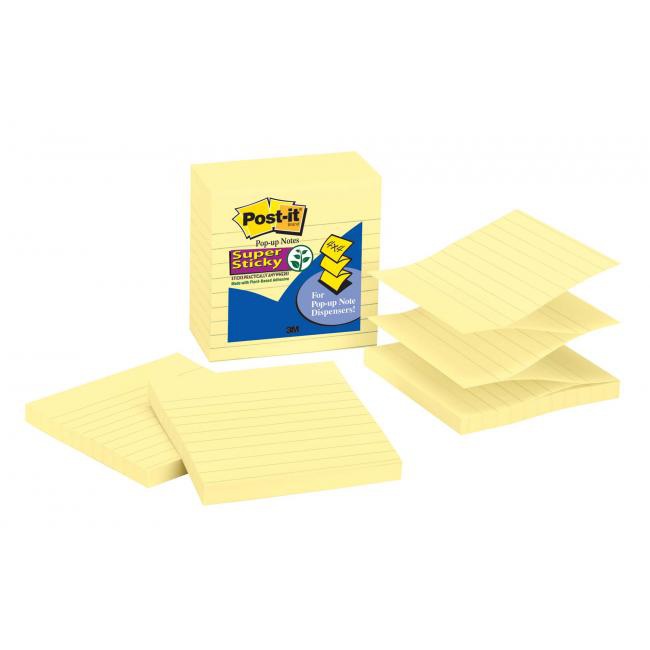 Post-it  Samolepiace Z-bločky linajkové 101x101 žlté