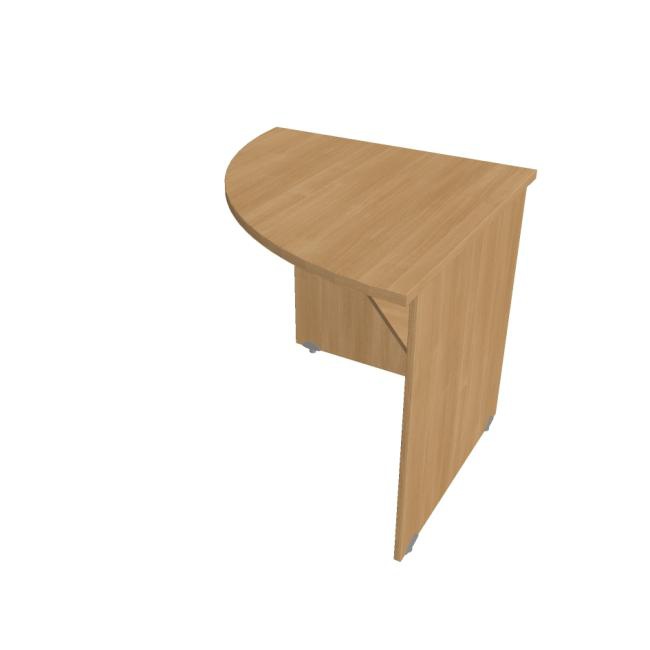 Hobis Doplnkový stôl Gate, 80x75,5x80 cm, dub/dub