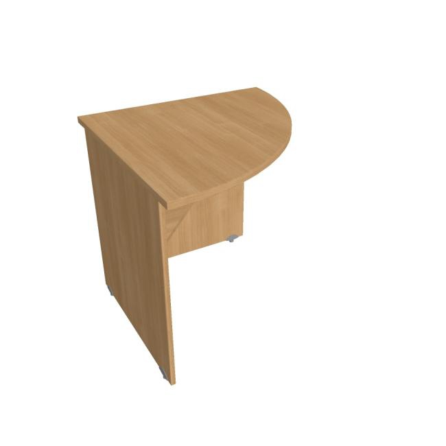 Hobis Doplnkový stôl Gate, 80x75,5x80 cm, dub/dub