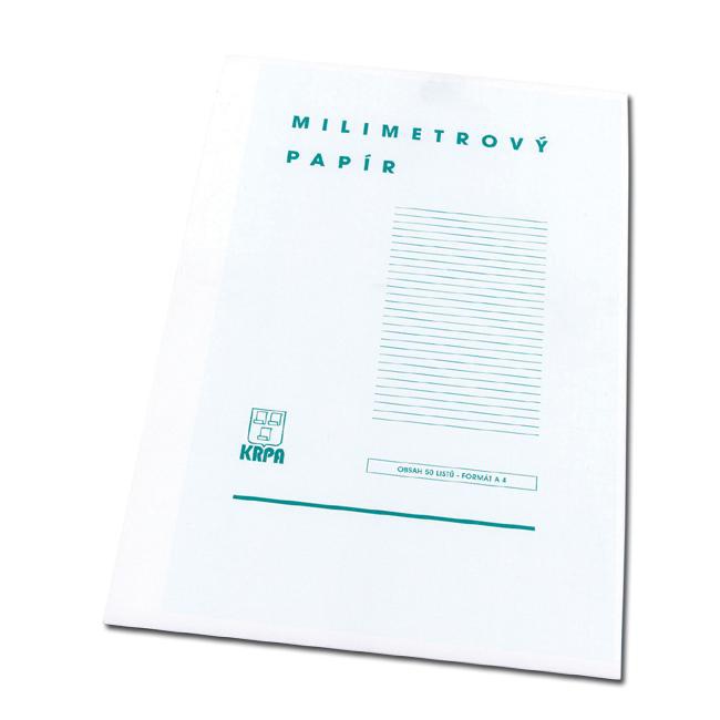 krpa Milimetrový papier A4, bal. 50 ks