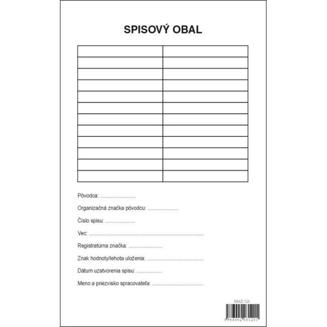 igaz Spisový obal, A4 dvojlist, 500 ks