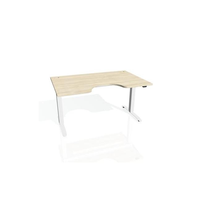 Hobis Pracovný stôl Motion Ergo, ZO, 2S, 180x70,5-120,5x90 cm, agát/biela
