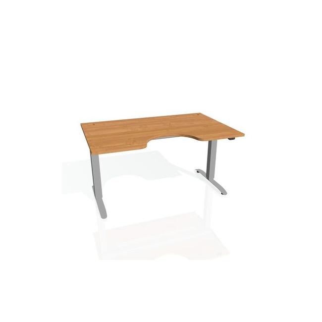 Hobis Pracovný stôl Motion Ergo, ZO, 2S, 180x70,5-120,5x90 cm, jelša/sivá