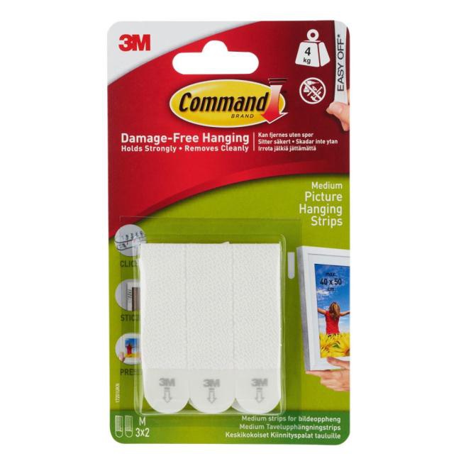 3M Samolepiace prúžky Command Medium na obrazy