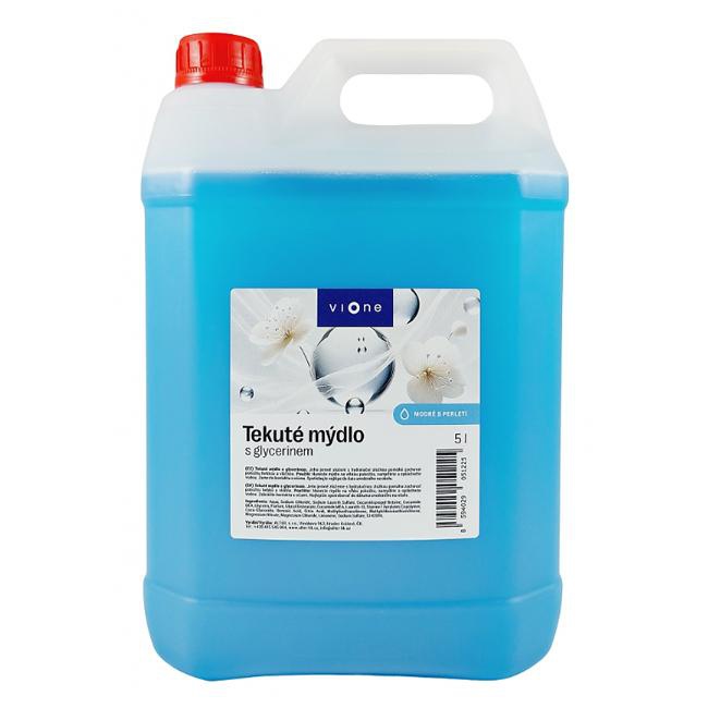 Tekuté mydlo Vione s perleťou, modré MORE 5l ľahčený kanister