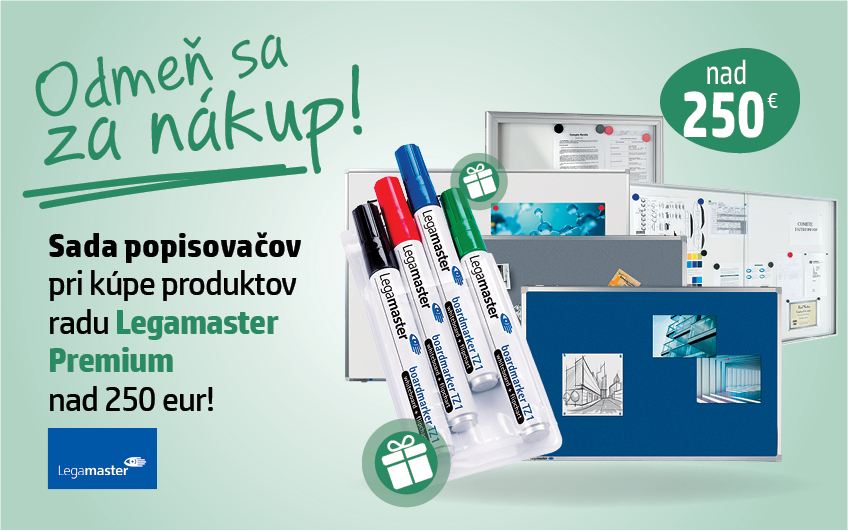 Sada popisovacov pri kúpe Legamaster Premium!