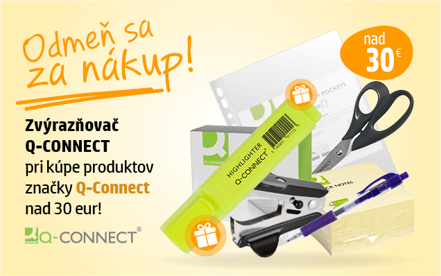 Bloček Q-Connect pri kúpe produktov Q-Connect!