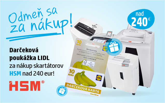 ZĽava na skartovačky HSM!