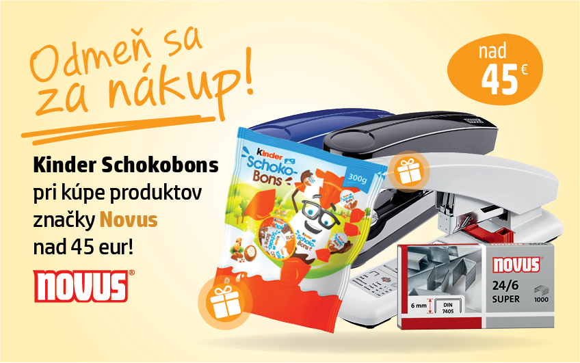Kinder Schokobons pri kúpe produktov NOVUS!