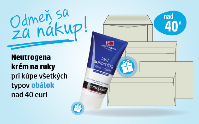 Neutrogena krém pri kupe rôznych typov obálok!